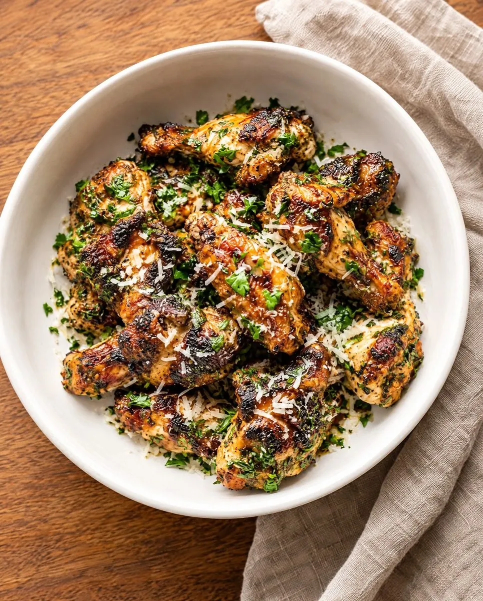 Gegrilde kip met parmezaan
