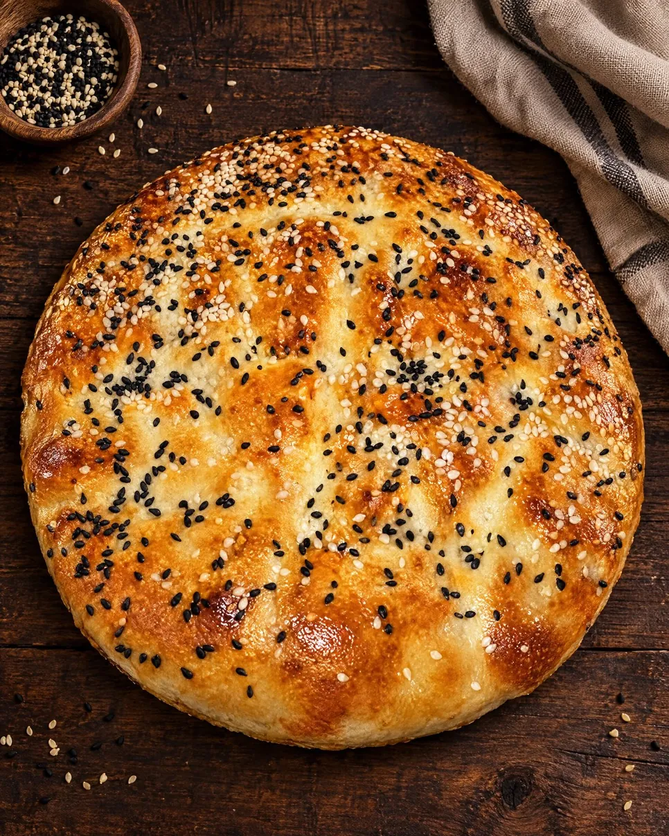 Turks brood met zwarte komijn