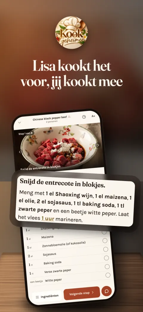 Lisa kookt het voor, jij kookt mee: de kookmodus bij stap 1