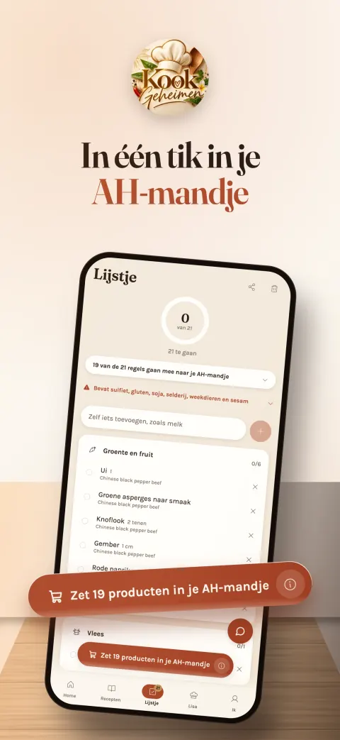 In een tik in je AH-mandje: het boodschappenlijstje