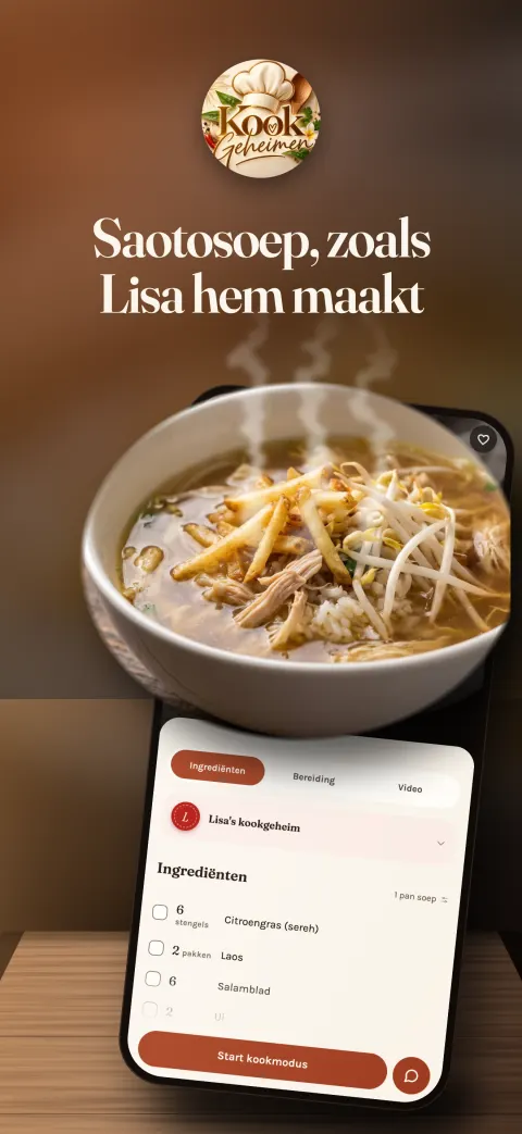 Saotosoep, zoals Lisa hem maakt